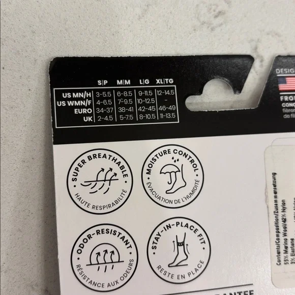 Women’s Smartwool Ankle Boot Bootie Socks Hiking Winter Medium Size 7-9.5 NWT - Picture 5 of 6